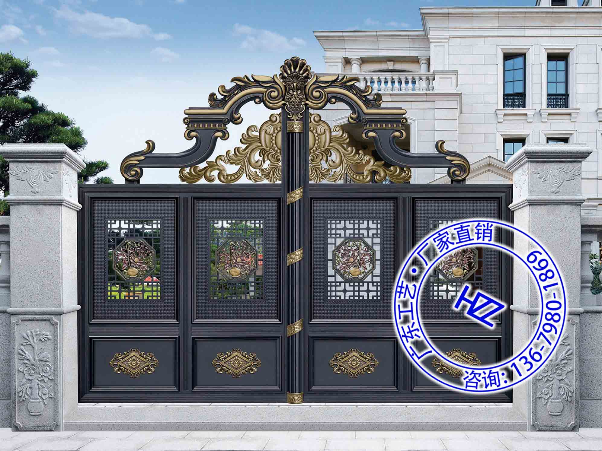 院子铁皮大门别墅大门的分类