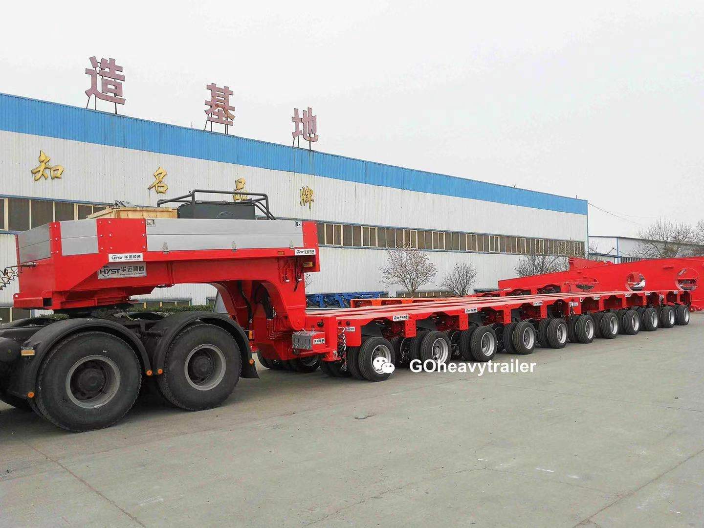 液线车介绍modulartrailer二液压模块单元轴线车的液压悬挂