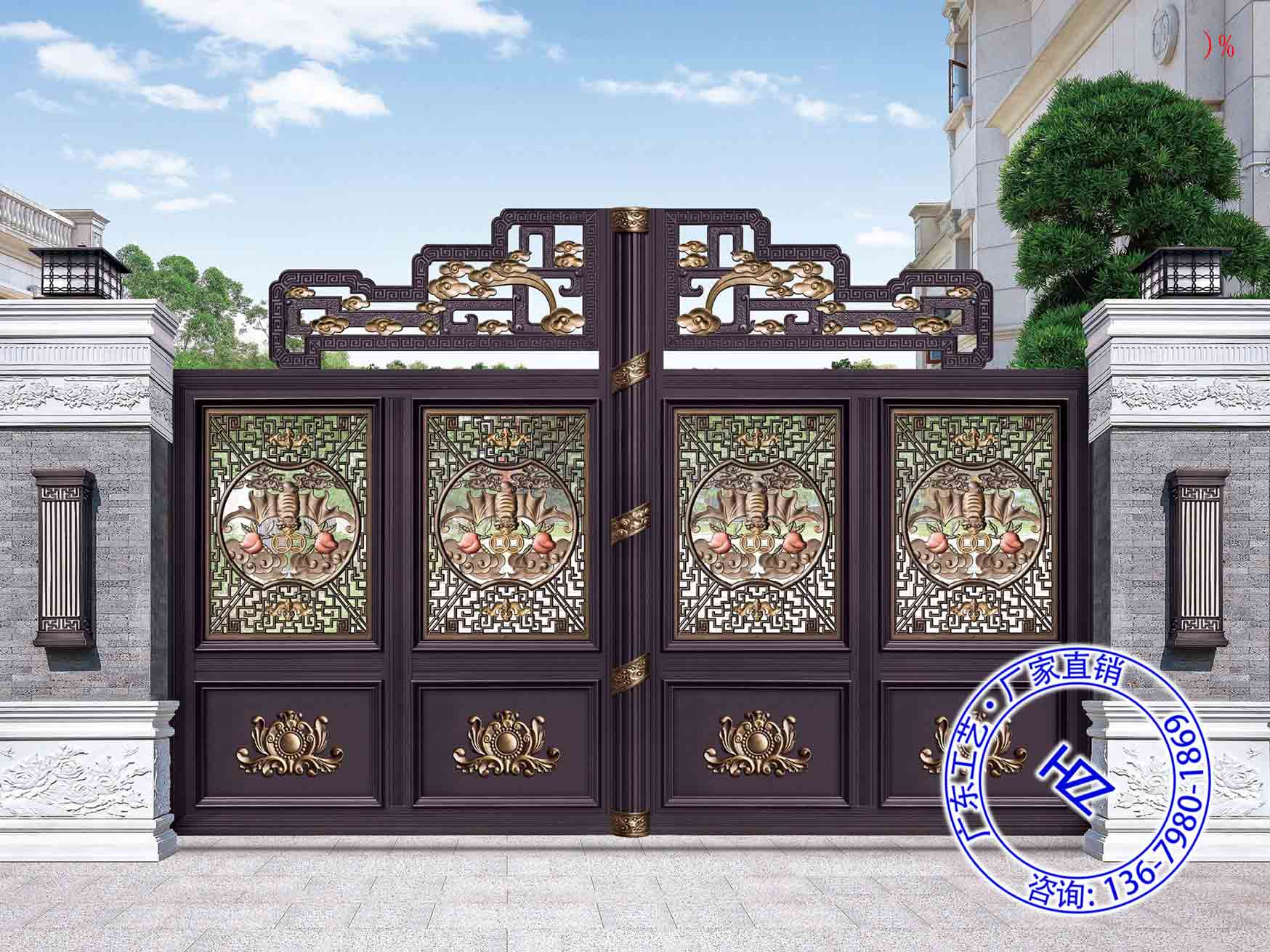 院子电动大门凯立德别墅大门
