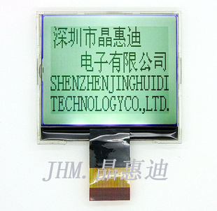 LCD/128X64/ڰ/FSTN/2.2Ӣ/COG/JHD12864-63B-G