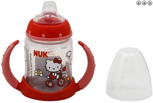 缺货/美国/德国NUK婴幼童鸭嘴训练杯HelloKitty款/150ml