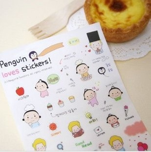 A016ľ߿ɰС͸ֽpenguinlovesstickers6