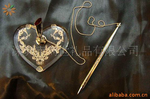 台笔水晶台笔金属台笔礼品赠品金属笔酒店用品
