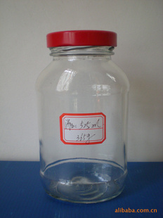蜂蜜瓶。525毫升玻璃蜂蜜瓶。