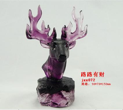 玻璃琉璃路路有财像