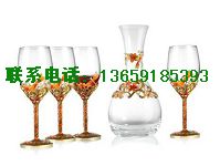 高脚玻璃杯厂家销售//西安市红酒杯制作商//套装系列