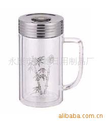 广告玻璃杯,礼品杯,双层保温杯