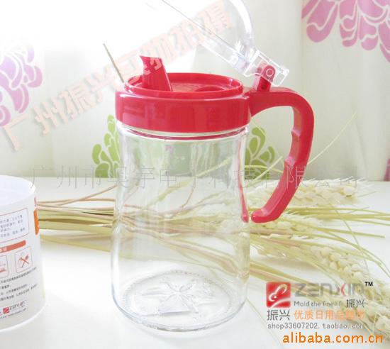 振兴550ML玻璃油壶厨房用品,居家日用品
