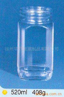 500克八角蜂蜜瓶,玻璃瓶,瓶盖。(图)