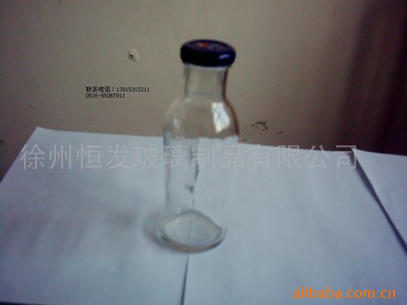 250毫升新款饮料玻璃瓶和38#瓶盖