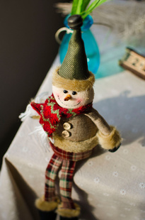 Christmas圣诞吊脚圣诞鹿雪人老人三款布艺圣诞摆饰圣诞礼品