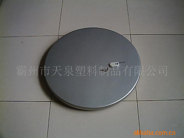 闪光银电动餐桌转盘