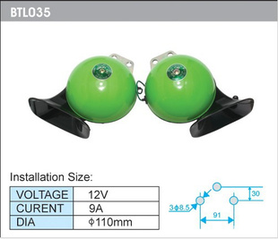 物美价厂家110mm口径大蜗牛日本汽车喇叭12V蜗牛喇叭