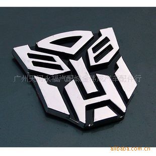 3D立体感电镀金属变形金刚车贴擎天柱博派汽车人