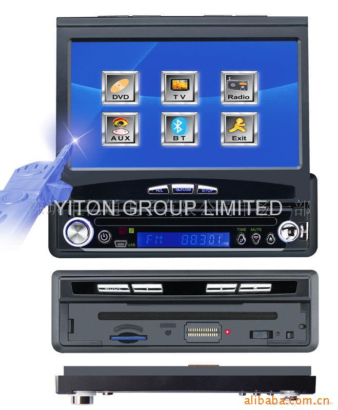 新款7"可拆面板车载DVD/内置GPS(图)