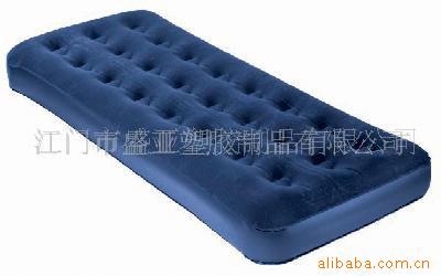 充气植绒床,绒床,沙滩床,桑纳床,充气床垫(图)