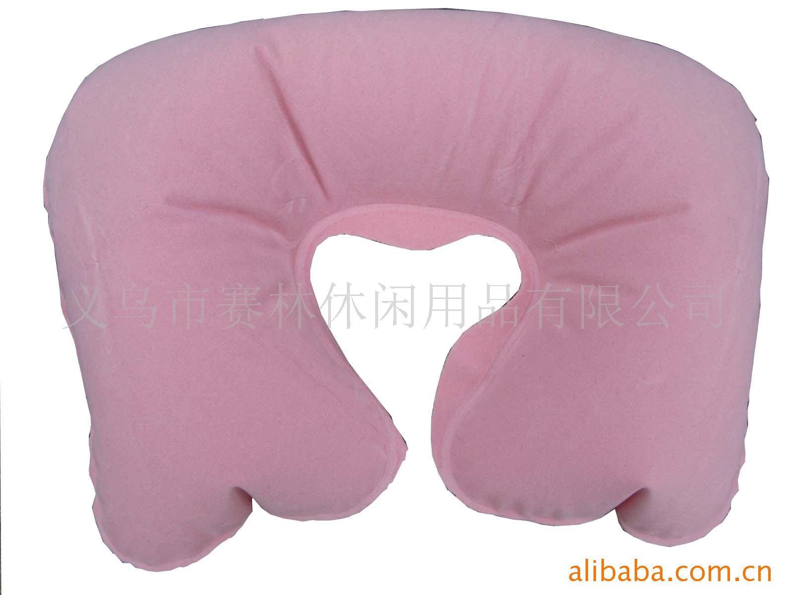 批发植绒U型充气枕头