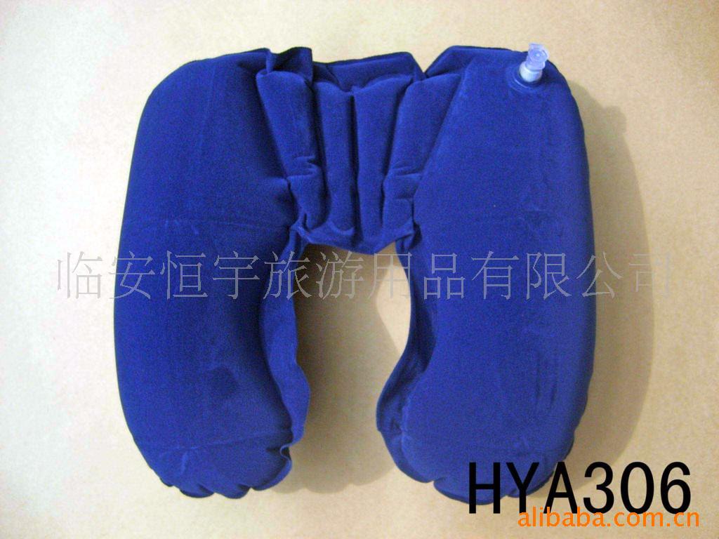 植绒充气枕,旅行充气枕,PVC充气枕,U型枕