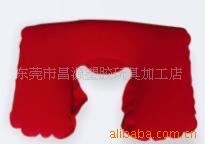植绒充气枕.U形充气枕.广告PVC充气枕