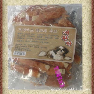 宠物零食营养美毛鸡肉绕鱼柳狗零食500克