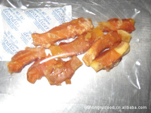 厂家直销宠物零食香甜薯条鸡肉卷
