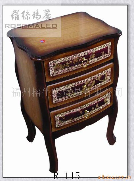 手绘、仿古、床头柜、家具(图)