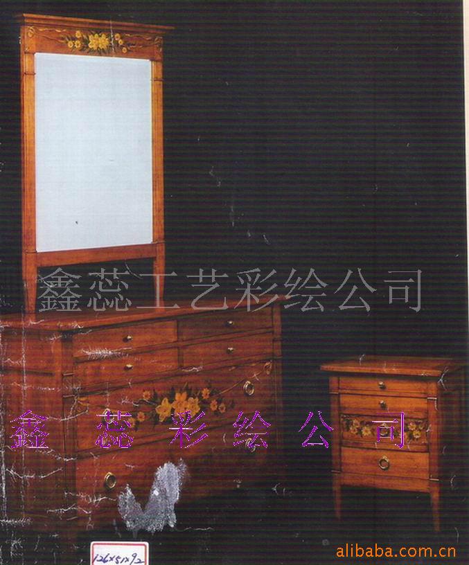家具彩绘/欧式田园风格家具手绘