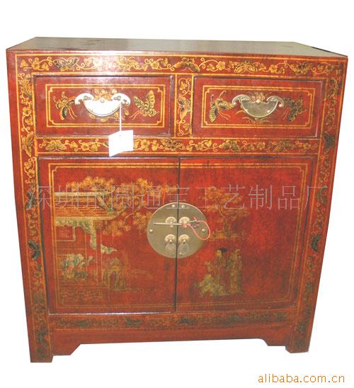 仿古家具,仿古床头柜,明清家具,欧式家具,手绘家具