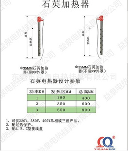 东莞益泉石英加热器、工加热器