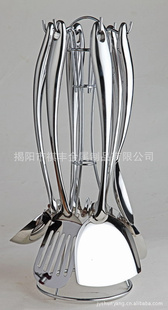 厂家直销家居用品厨房用品不锈钢厨具套装不锈钢空心柄勺铲2019