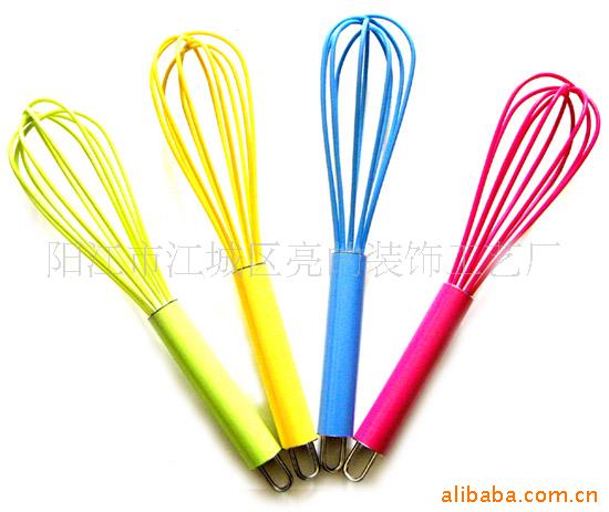打蛋器,搅蛋工具,彩手柄,硅胶头,食品级(图)