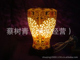 薄胎陶瓷台灯灯罩吊顶灯罩平摆灯罩潮州台灯陶瓷灯罩(WG-e)