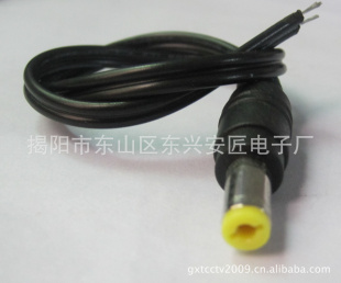 摄像机插头线,DC圆插头线,安匠DC电线,30cm长DC电源线
