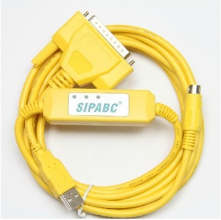智能型带光电隔离,三菱PLC编程电缆USB-SC09+