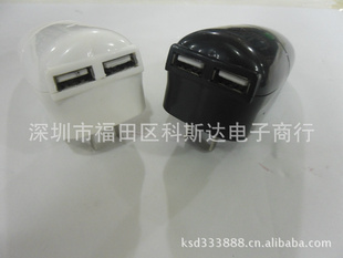 模直销家车两用双用充电器双USB输出1.二合一车载充电器