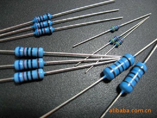 厂家直销晗翔1/6w/1/4w/1/2w/1w/2w/3w/5w1%金属膜电阻