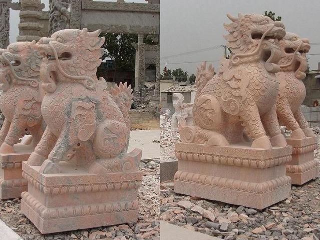 雕貔貅,玉雕宝瓶)天禄辟邪,独角兽,獬