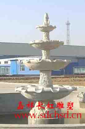 喷泉、走廊、风水球、石桌、石凳、抱鼓石、长廊