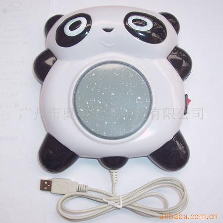 奥宇新奇特日用产品,厨房用品,USB熊猫保温碟