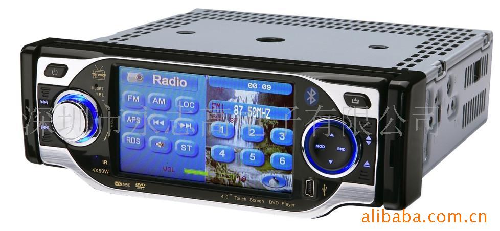 4.0寸单锭车载DVD,内置GPS(可选)