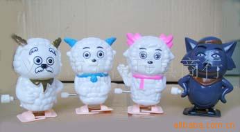 上链喜羊羊,美羊羊,灰太狼,发条玩具,新奇玩具