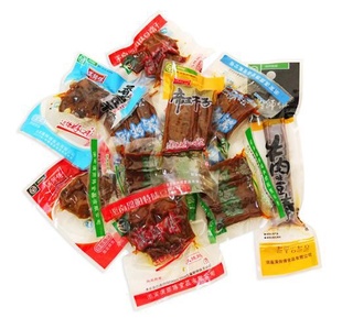 湖南特产满师傅豆干500g透明包装多口味混合