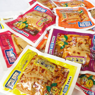 重庆食品特产批发奇爽豆干多种口味一包5斤价(整箱20斤)