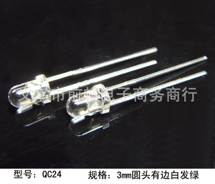 ǰ3mmLEDԲͷб߰׷̸ָ̽ʾƳֱQC24
