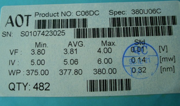 ̨AOTСLED13mil365-375nmоƬ