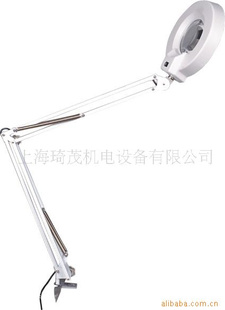 带光源夹台式放大镜F-5003X,5X夹台式放大镜