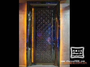 山东批发夜总会家具价格厂家生产制造发光包厢门包间门透光