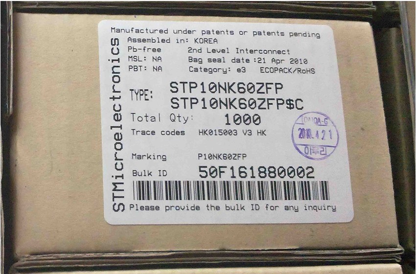 ӦSTP10NK60ZFPЧӦ,10A,600V