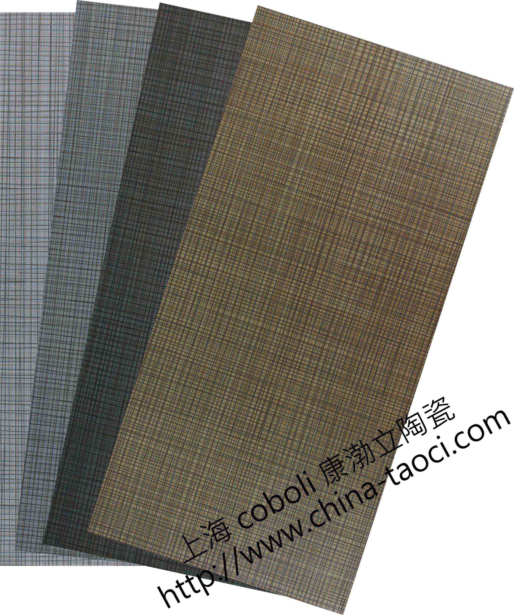 肯德仿古布纹防滑砖300x600