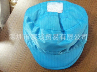 防静电帽子防静电小工帽食品厂帽防尘帽无尘帽男女通用食品帽